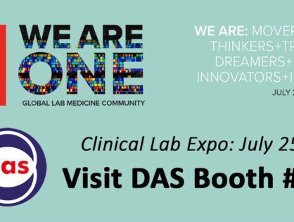 <h5>DAS exhibits at AACC 2023</h5>  <p>Das exhibits at <a class="event_href" target="_blank" href="https://meeting.aacc.org/" rel="noopener">AACC</a> from July 25th to July 27th. You are welcome to our booth 564 to be informed about the latest news of our products.</p>